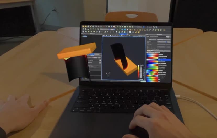 HPC Visualizations on an XR headset